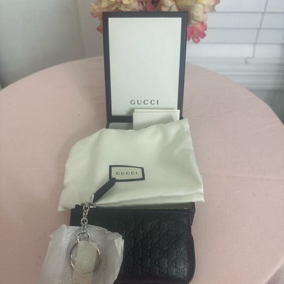 NEW Authentic Gucci Microguccissima Soft Margaux Key Coin Pouch - Picture 8 of 9